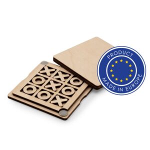 Tic Tac Toe Spiel aus Sperrholz individuell mit Logo